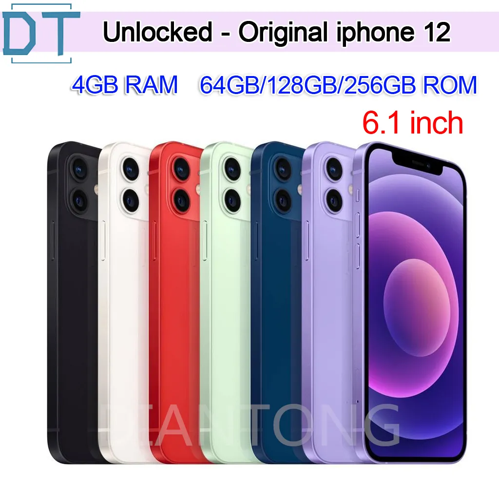 Refurbished Unlocked Apple 1 Phone 12 100% Original, Super Retina 