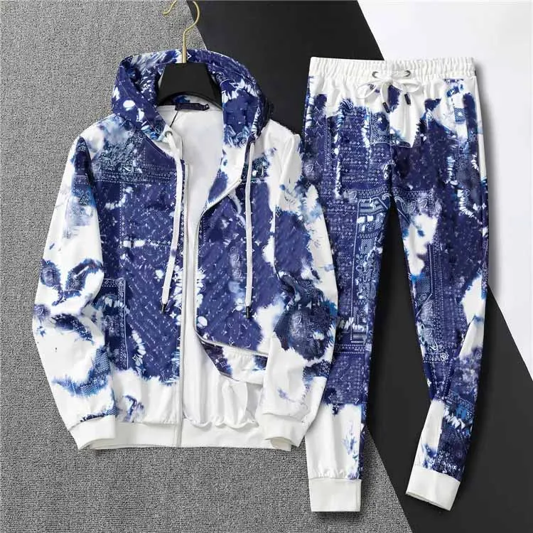 Mens Tracksuits Fashion Mens Tracksuit Sweatpants Womens Casual Tracksuit 2 Piece Sets Classic Full Body Letters Jackets Sport Män