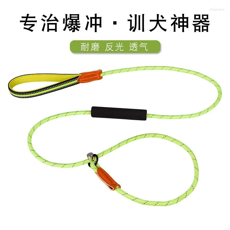 Dog Collars Explosion-proof Walking Rope P-chain Integrated Adjustable Traction Large Medium Small Training Pet Supplies