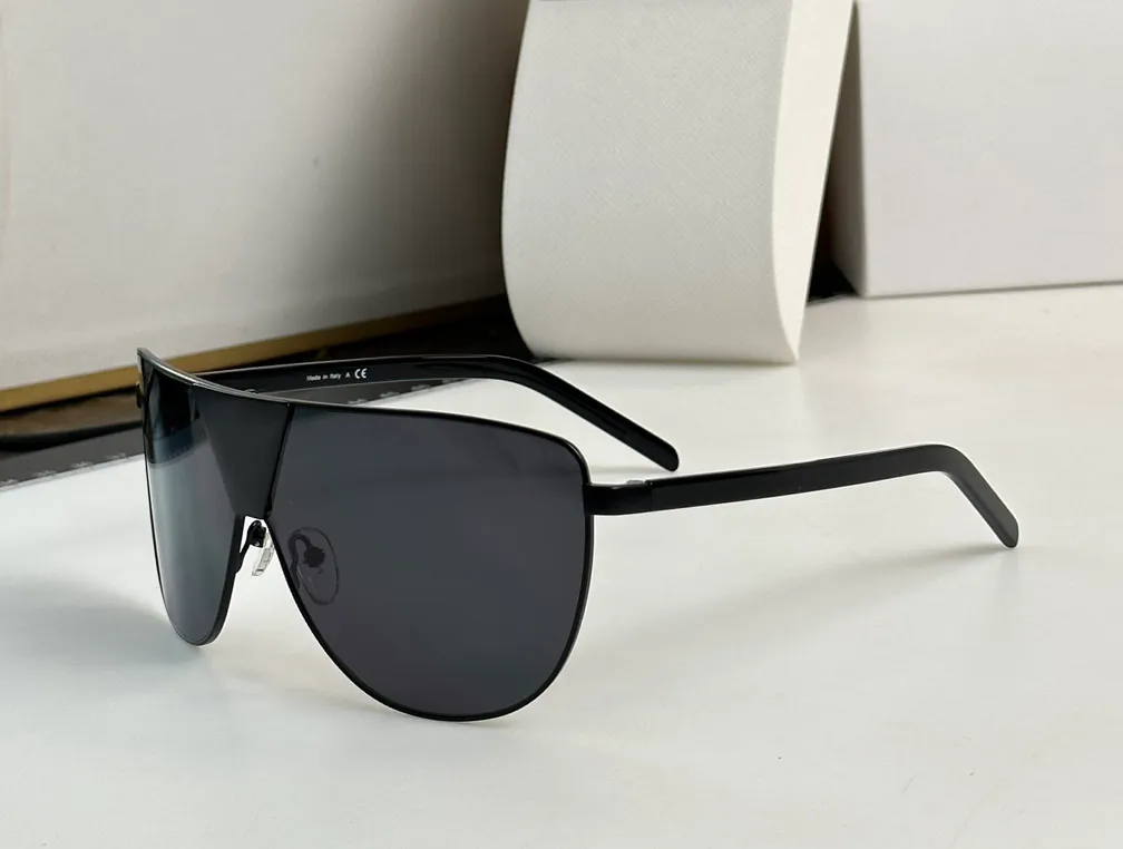 Солнцезащитные очки Shield Wrap, черные, серые линзы, 69Z, мужские дизайнерские солнцезащитные очки, оттенки UV400, очки унисекс