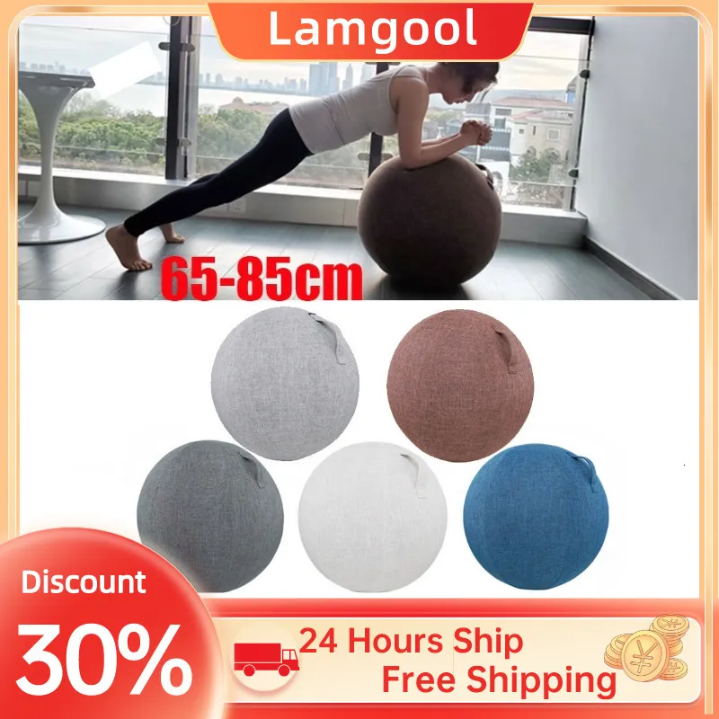 Yoga Balls Premium Yoga Ball Protective Cover Gym Workout Balance Ball Cover för Yoga Training Fitness Accessories 55/65/75/85cm 230925