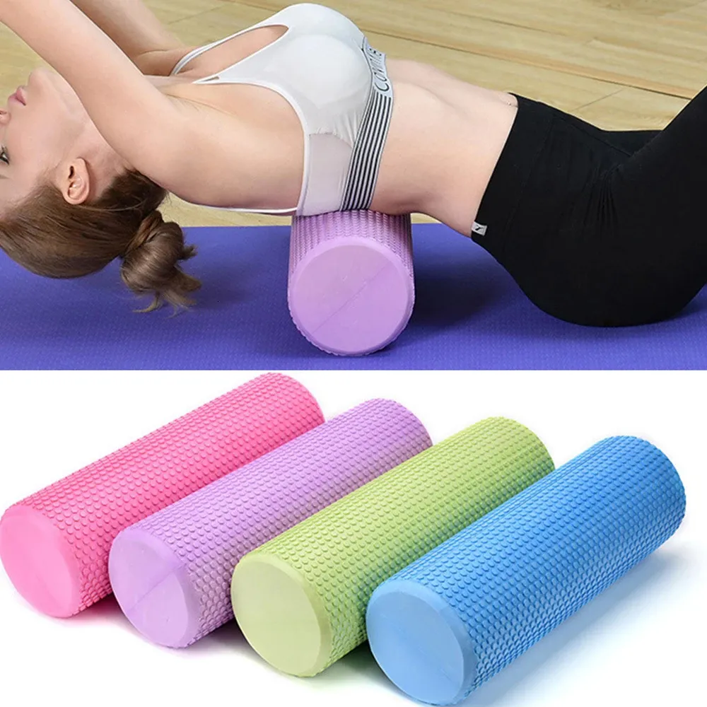 Yoga Blocks 30/45/60 CM Fitness Pilates Yoga mousse Massage rouleau blocs colonne de Yoga EVA flottant Point de déclenchement exercice équipement physique 230925