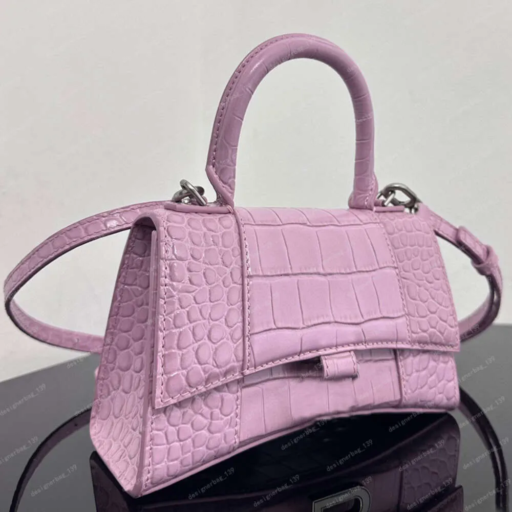 Designer-Handtaschen für Damen, Luxus-Handtaschen, Einkaufstasche, Sanduhr-Handtasche, Umhängetaschen, Henkel, modisch, mit Krokodilprägung, Herren-Umhängetasche, rosa Geldbörsen, Clutch-Klappe