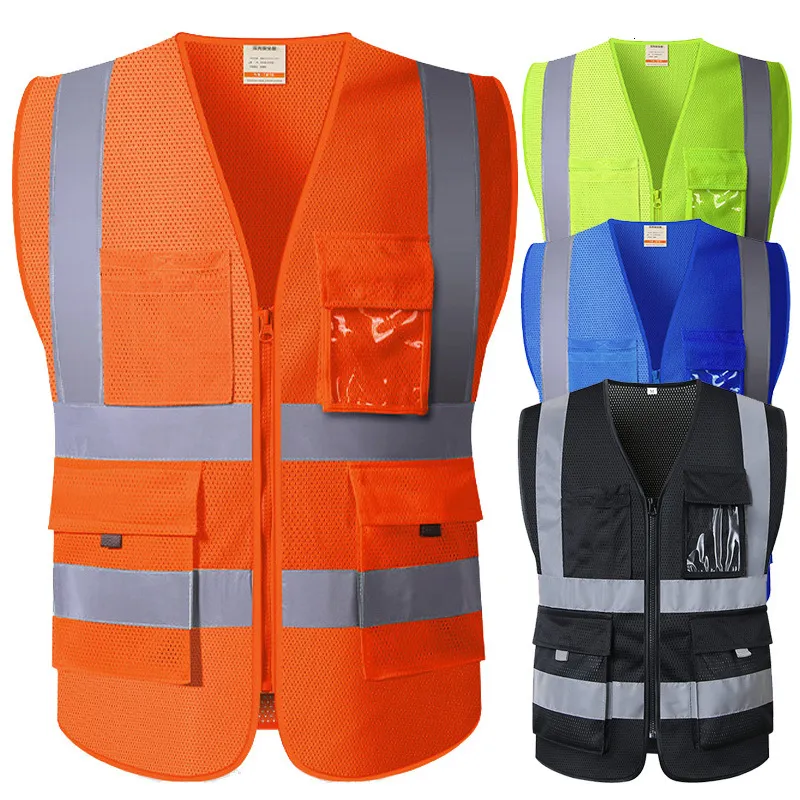 Другое SFVEST HI VIS VIZ EXECUTIVE VEST РАБОЧЕЕ ЖИЛЕТ ВЫСОКОЙ ВИДИМОСТИ СО СВЕТООТРАЖАЮЩЕЙ СВЯЗЬЮ БЕЗОПАСНОСТИ ОРАНЖЕВЫЙ ЖЕЛТЫЙ СИНИЙ 230925