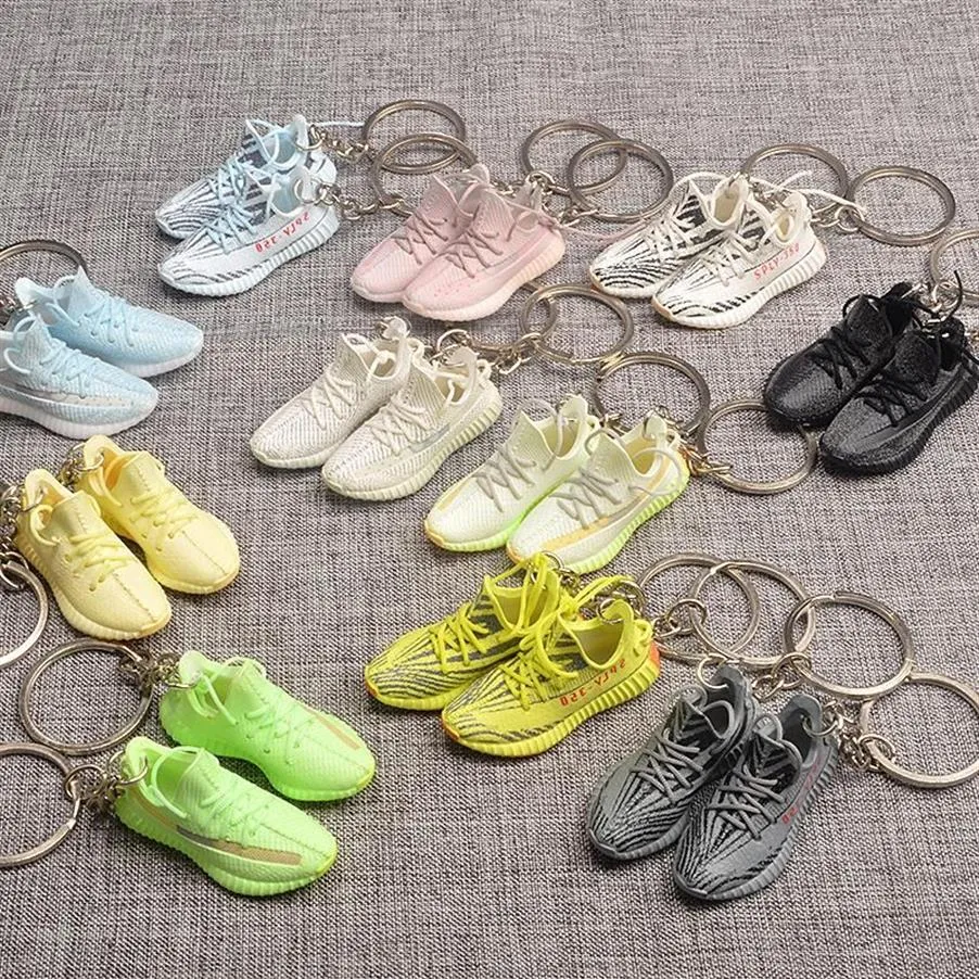 Sleutelhangers 3D Mini E Sneaker Sleutelhanger Schoenen Model Rugzak Hanger Voor Vriendje Verjaardagsfeestje Aanwezig Hoge Kwaliteit Keyring203N