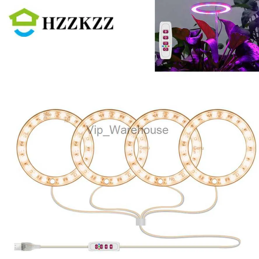 Rosną światła Hzzkzz USB 5V Grow Light Phytolamp dla roślin LED LAMPA PIERŚCIEŃ PRZED PŁATNOŚCI ZAPISANIE DLA KLUSZCZENIA SEWNLING YQ230926