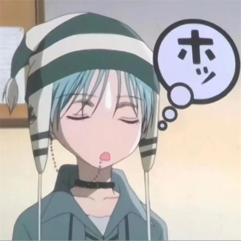 Czapki bezskullowe anime cosplay odzież czapki okazaki shinichi nana hats girl matsel ear ochron