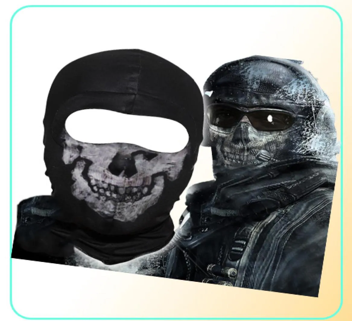 Máscara Ghost Call Of Duty Mw2 Caveira Com Touca Balaclava