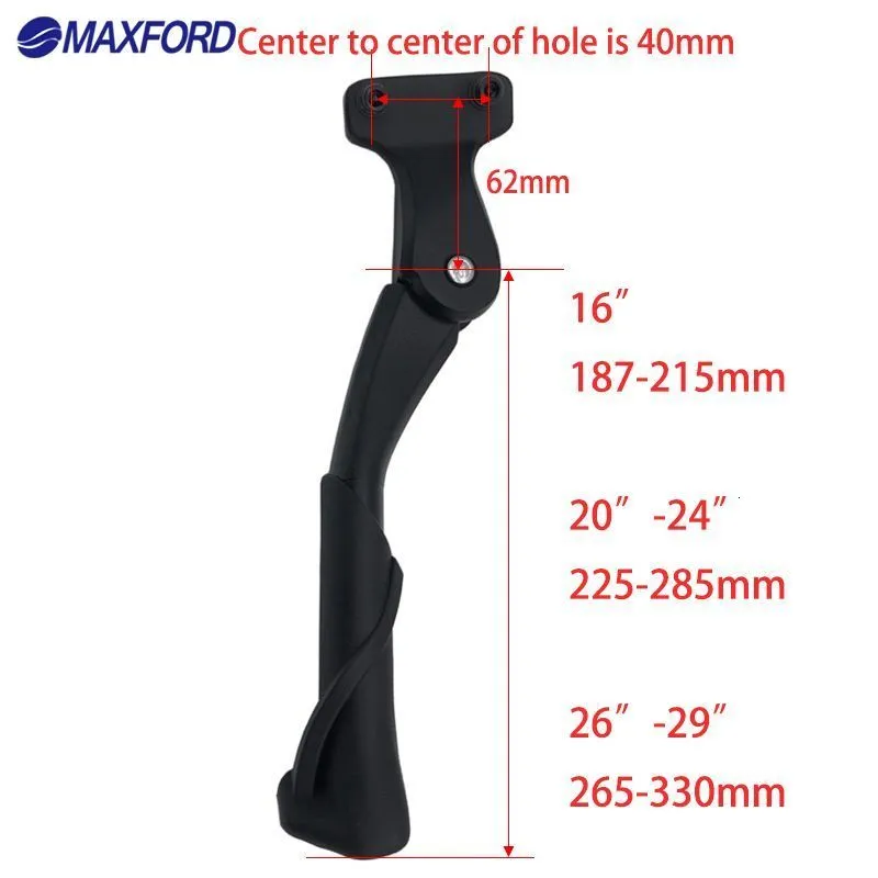 Bike Stems MAXFORD 28 Electric Bicycle Kickstand Fat Snow Cycling Rear Stand Adjustable Length Parking 230925