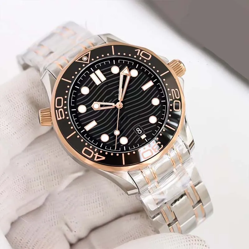 мужские часы 42 мм 007 Edition с сапфировым стеклом Мужские часы с ограниченным автоматическим механизмом Механические часы Montre de luxe Часы Nato seamaster 300 Наручные часы Часы OMEG AAA