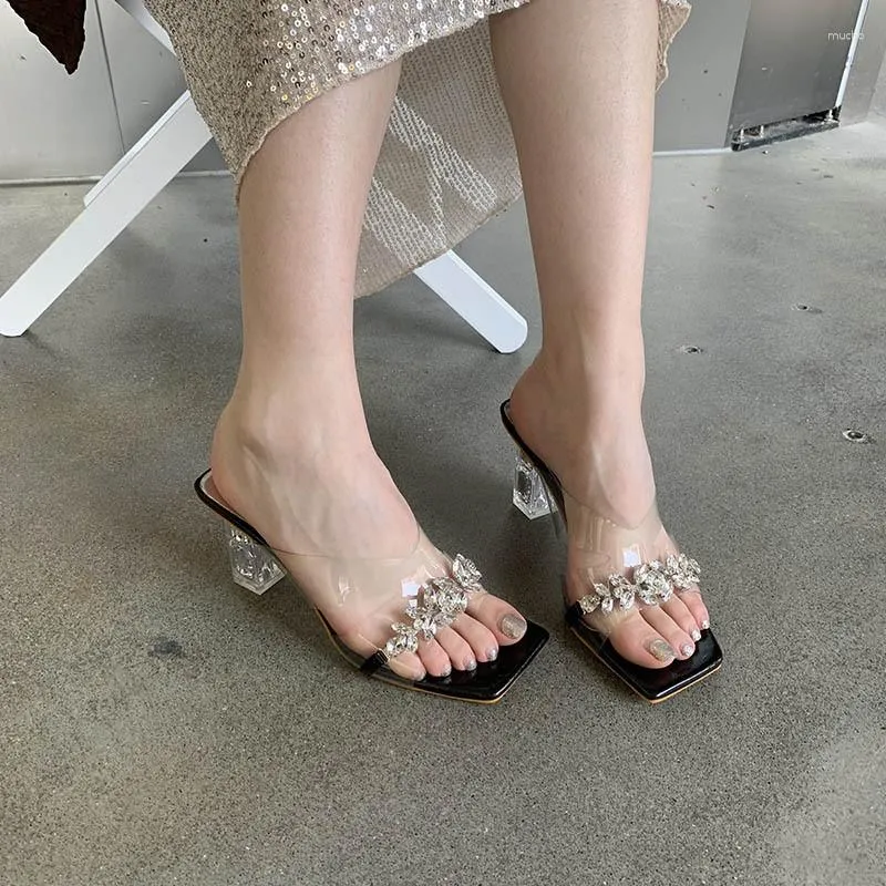 Dress Shoes Summer Casual Thick Heel Women Sandals Office Ladies High Heels Outdoor Fashion Girl Pumps Woman Slippers Wedding Princess