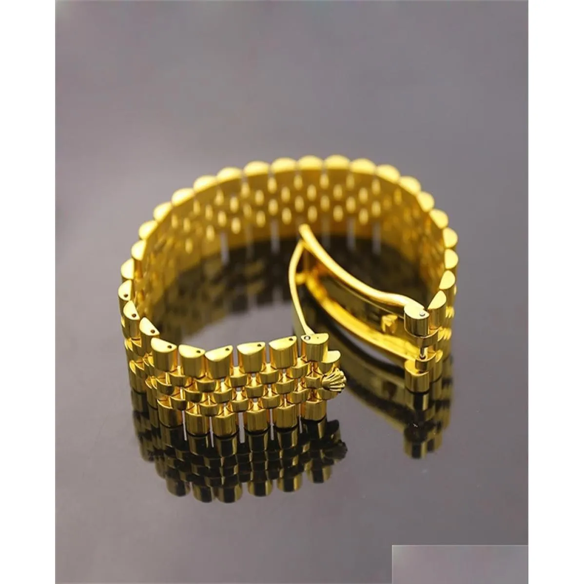 Chaîne Vintage Couronne Bracelets 316L En Acier Inoxydable Compteur De Vitesse Bracelet Bracelets Fermoir Bracelet Main Bijoux Cadeau 2108127340759 Drop Dhhfk