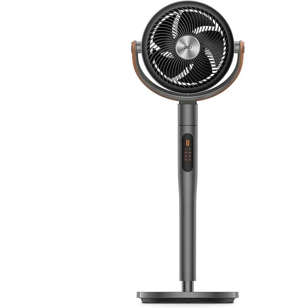 Dreo PolyFan 513S Pedestal Fan With Remote, 43 Quiet Standing Fan For