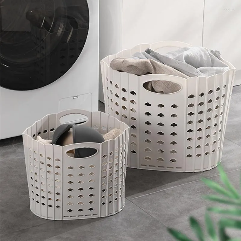 Sacchetti per la biancheria 1PC Cestino per il bagno della casa Organizzatore a parete Vestiti sporchi Accessori per la conservazione pieghevole del giocattolo del bambino