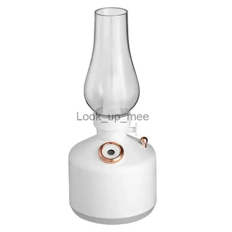 Luchtbevochtigers Vintage Lamp Ultrasone Luchtbevochtiger Aromatherapie Essentiële Olie Diffuser USB oplaadbare Luchtreiniger Retro Aroma Diffuser YQ230926