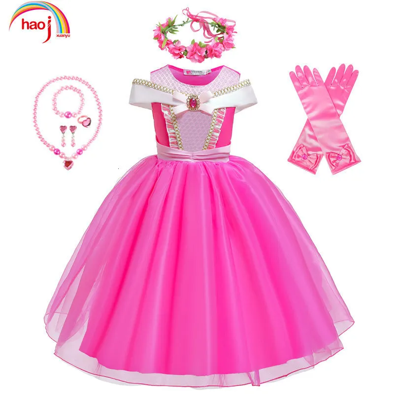 Girl's Dresses Girls Cosplay Dress Sleeveless Off Shoulder Kids Halloween Christmas Gift Fancy Party Princess Clothing 230925