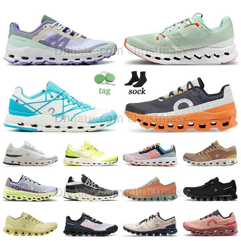 Venta al por mayor en la nube Zapatillas para correr Cloudmonster Eclipse Turmeric Cloudnova Z5 White Cyan Cloudsurfer Creek White Cloudvista Frost Mineral Hombres Mujeres Sneaker Trainer