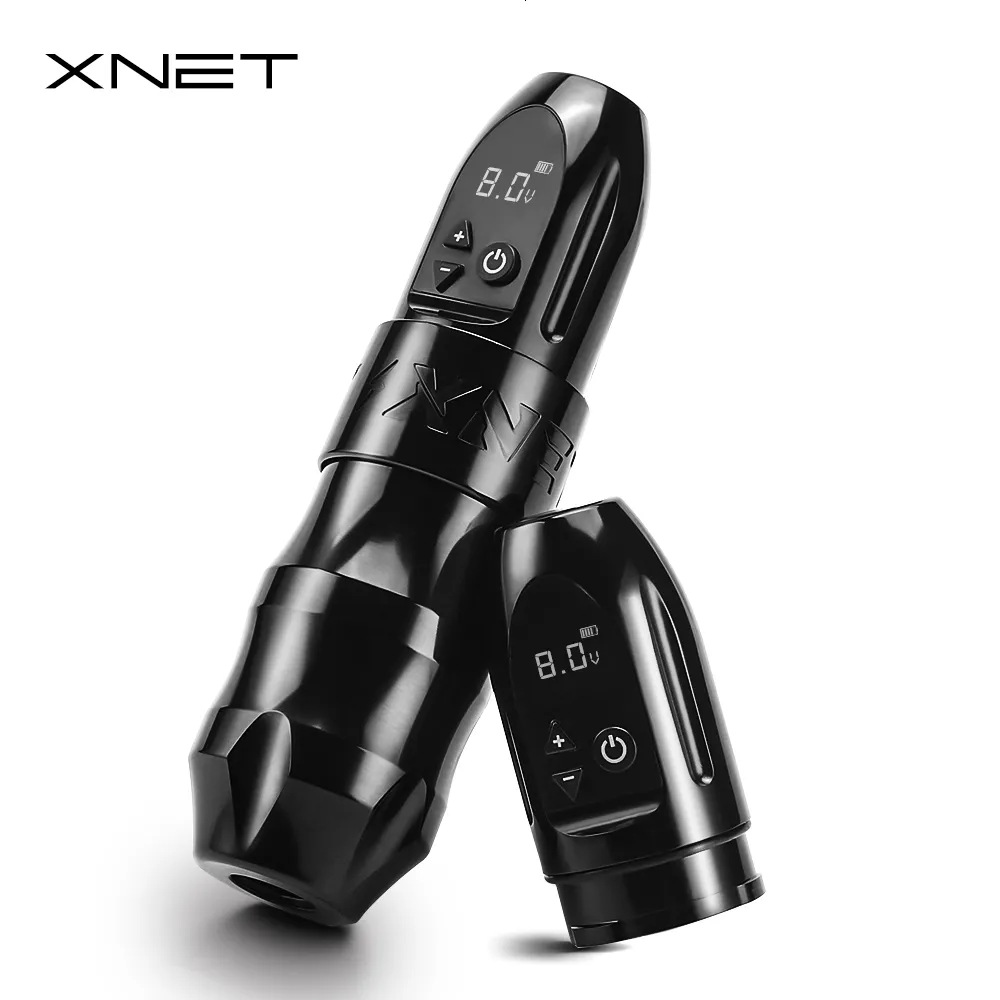 آلة الوشم XNET TITAN Wireless Tattoo Machine Battery Pen Strong Coreless مع شاشة رقمية LCD لجسم الفنان الوشم 230925