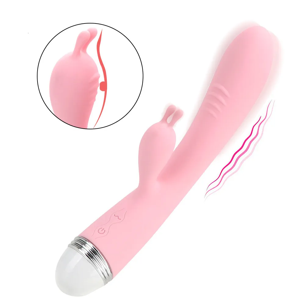 Vibratorer gspot kanin dubbel vibrator för kvinna strapon onani klitoris stimulator dildos vattentät laddningsbara vuxna sexleksaker 230925