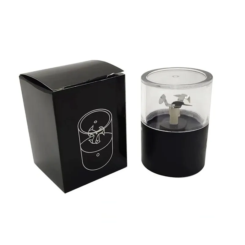 Tobacco Grinders Smoke Accessroy Dry Herb Electric Smoke Grinder USB Rechargeable Plastic Shredder Herbgrinder With Display Box