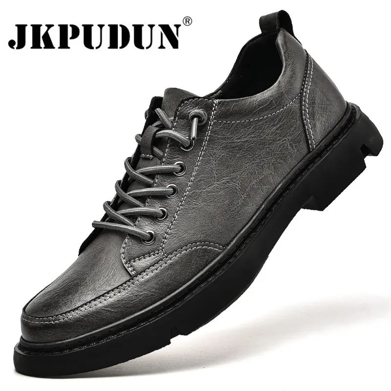 Geklede Schoenen Echt Leer Heren Casual Schoenen Luxe Designer Herenschoenen Veterschoenen Heren Vrijetijdsschoenen Merk Italiaanse Mocassins Chaussure Homme 230925