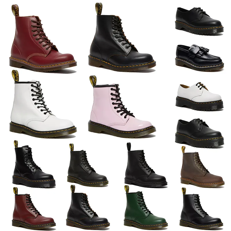 2023 Doc Martin Designer brown oxford doc martens for Men and Women Fashionable Oxford Bottom Ankle Boot for Outdoor Snow and Winter with Flexible Soles and Platform Heels