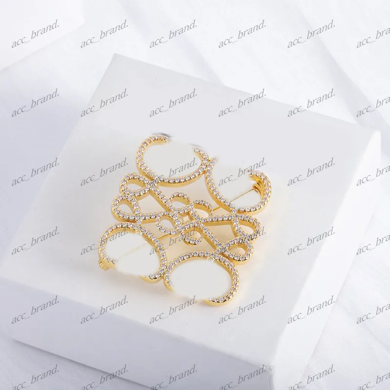 Jewelry Designers Brooch Pins Women Men Gold silver Letter Luxury brooches pin for Mens Womens Texture Party Engagement with box 239264PE-3