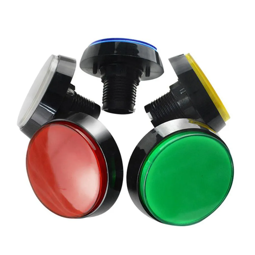 Bouton plat rond 60 mm - CIKONIELF - Interrupteur 3 pieds - Lumière LED