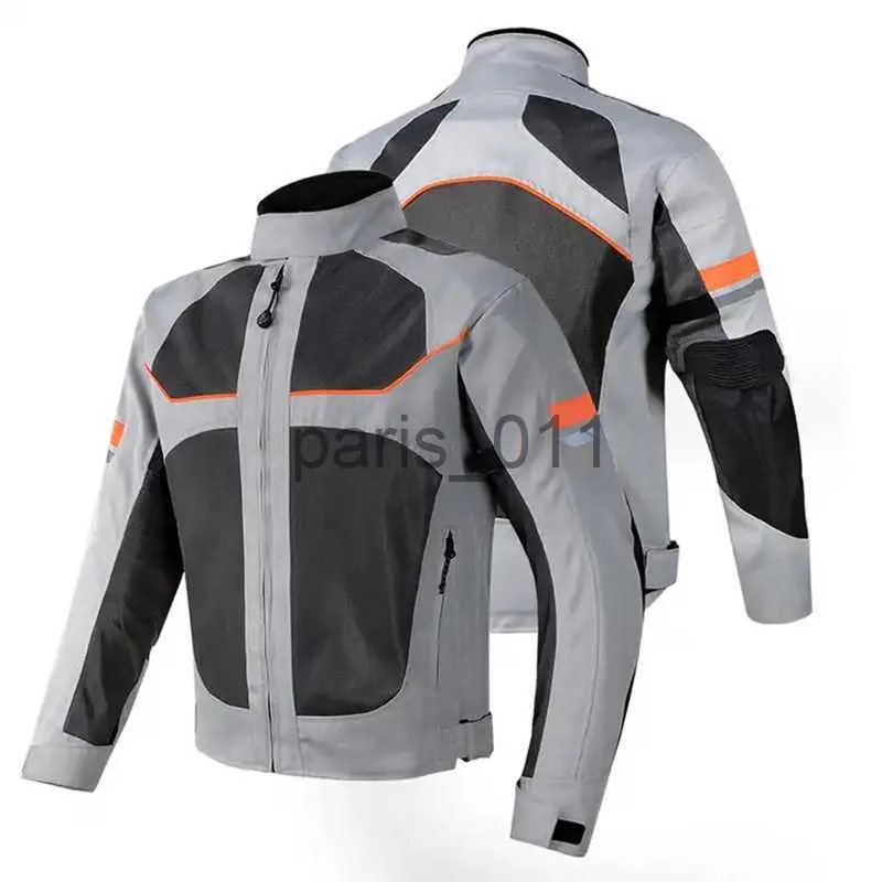 Andra kläder Vemar Summer Motorcykeljacka Men Motocross Jacket Motorcyclist Jacket Protective Gear Coat Racing Reflective Oxford Clothing X0926