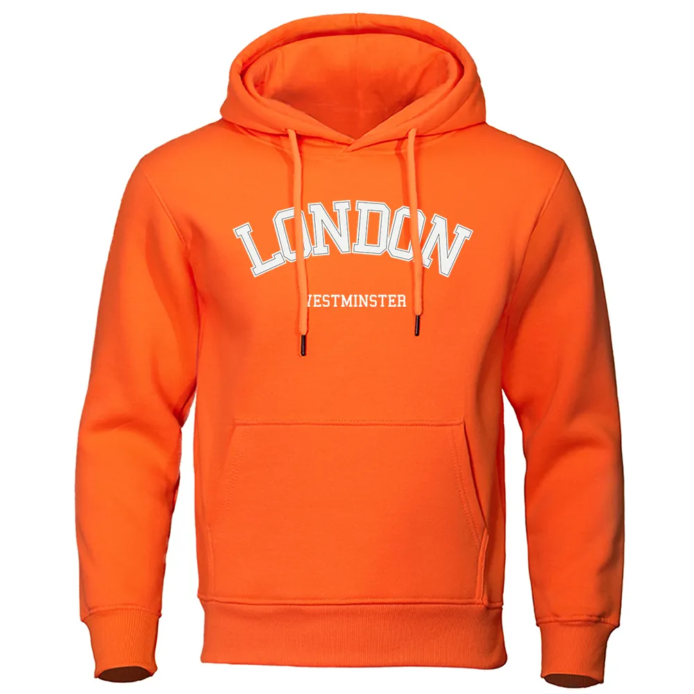 Erkek Hoodies Sweatshirts London Westminster Street Mektubu Baskı Erkek Kıyafetleri Hoodie Sonbahar Süper David Giysileri Sıradan Spor Kadınları 230925