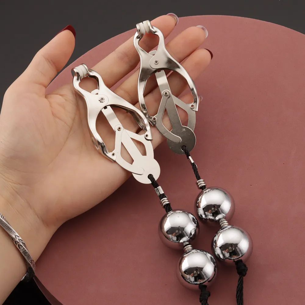 Adult Toys 3 Style Metal BDSM Nipple Clamps Weights... From Gou06, $9.37