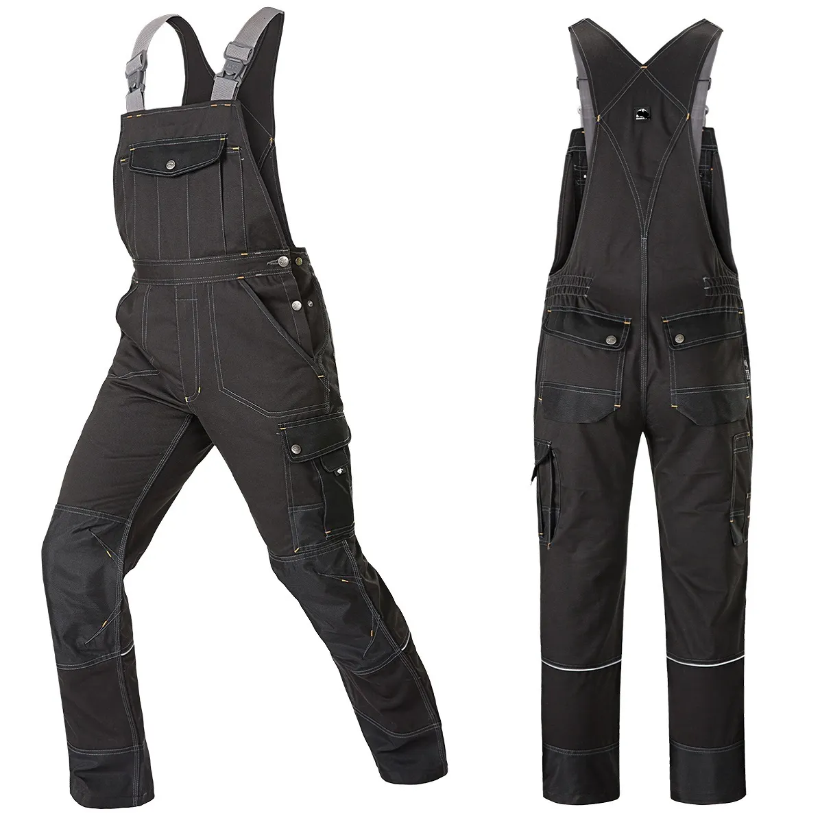 Autre costume de soudage salopette de travail salopette de protection veste de travail hommes vêtements de travail outillage uniforme mécanicien pantalon cargo multi-poches S-5XL 230925