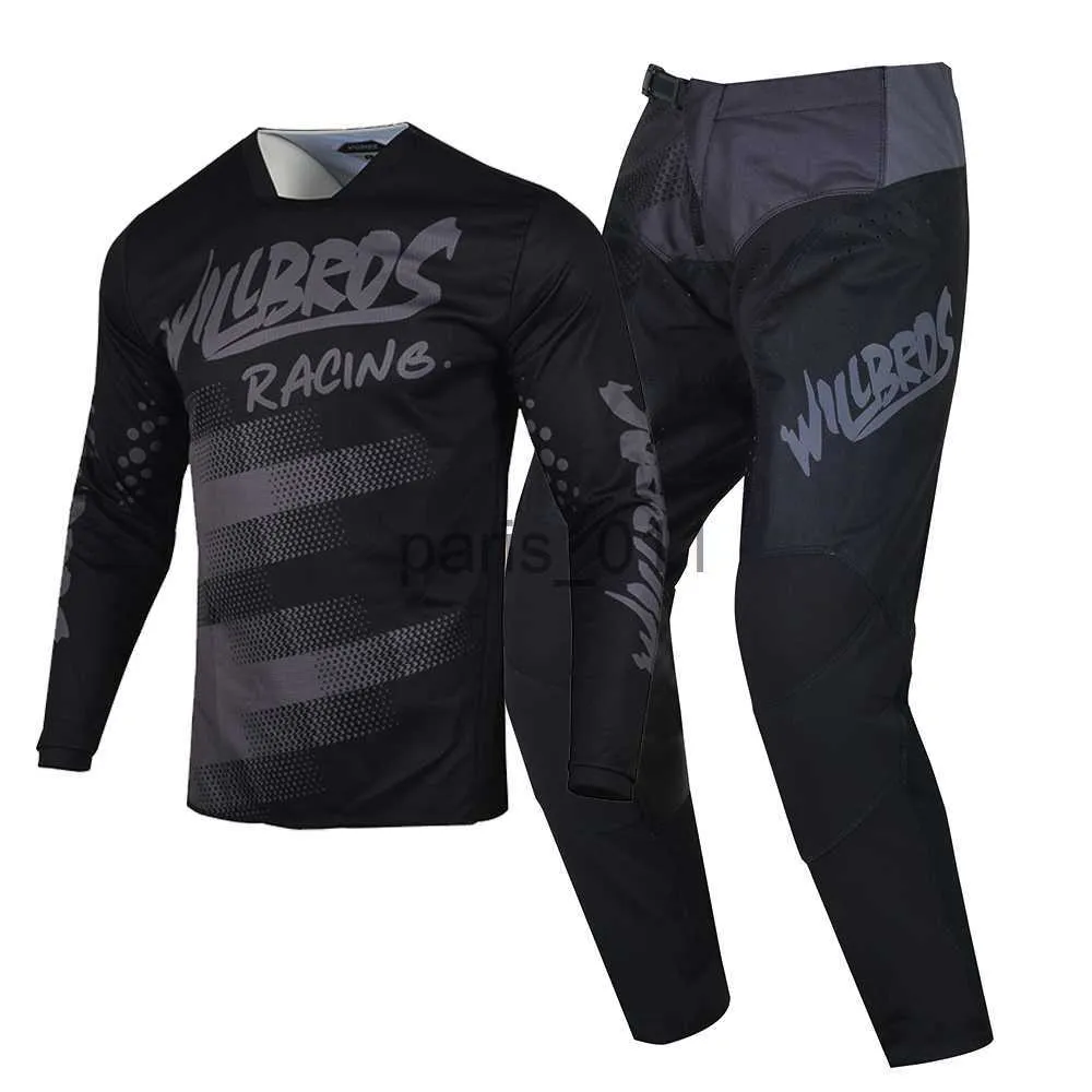 Anderen Kleding Willbros Motocross Racing en broekcombo Zwart Uitrustingsset MX Motor MTB DH Crossmotor Downhill Off Road x0926