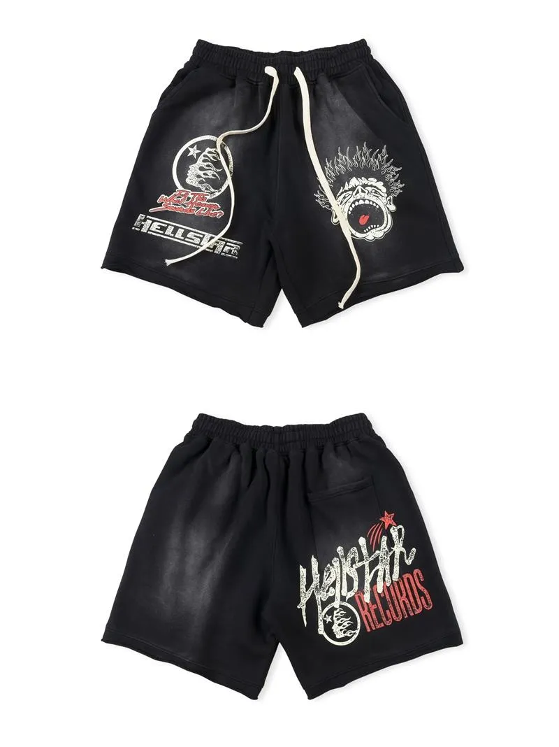 Hellstar Дизайнерские мужские брюки Уличный хип-хоп Повседневная мода Дышащие шорты Джинсы Спортивные штаны Азиатский размер S-XL b5