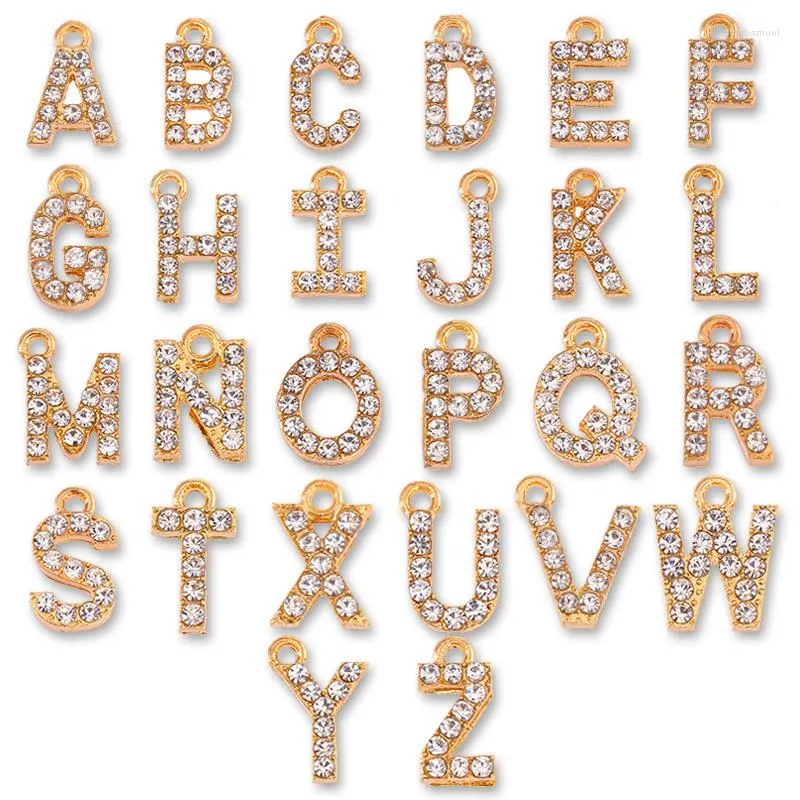 Breloques 10 pièces lettre exquise A-Z bijoux à bricoler soi-même pendentif en gros OEM nom Initial qualité supérieure prix d'usine résultats accessoires