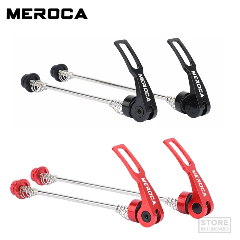 Rowerowe łodygi Meroca 1 para MTB Mountain Rower Spirewers Ultralight Quick Release QR 100 mm 135 mm dla hubu drogi 9 mm 5 mm sadfqdz 230925