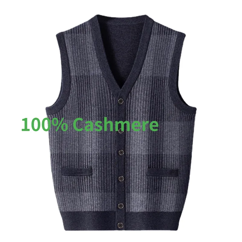 Maglioni da uomo Moda di arrivo Alta qualità Primavera Autunno Maglione di cashmere Cardigan Gilet da uomo Casual Taglie forti S- XL 2XL 3XL 4XL 5XL 230923