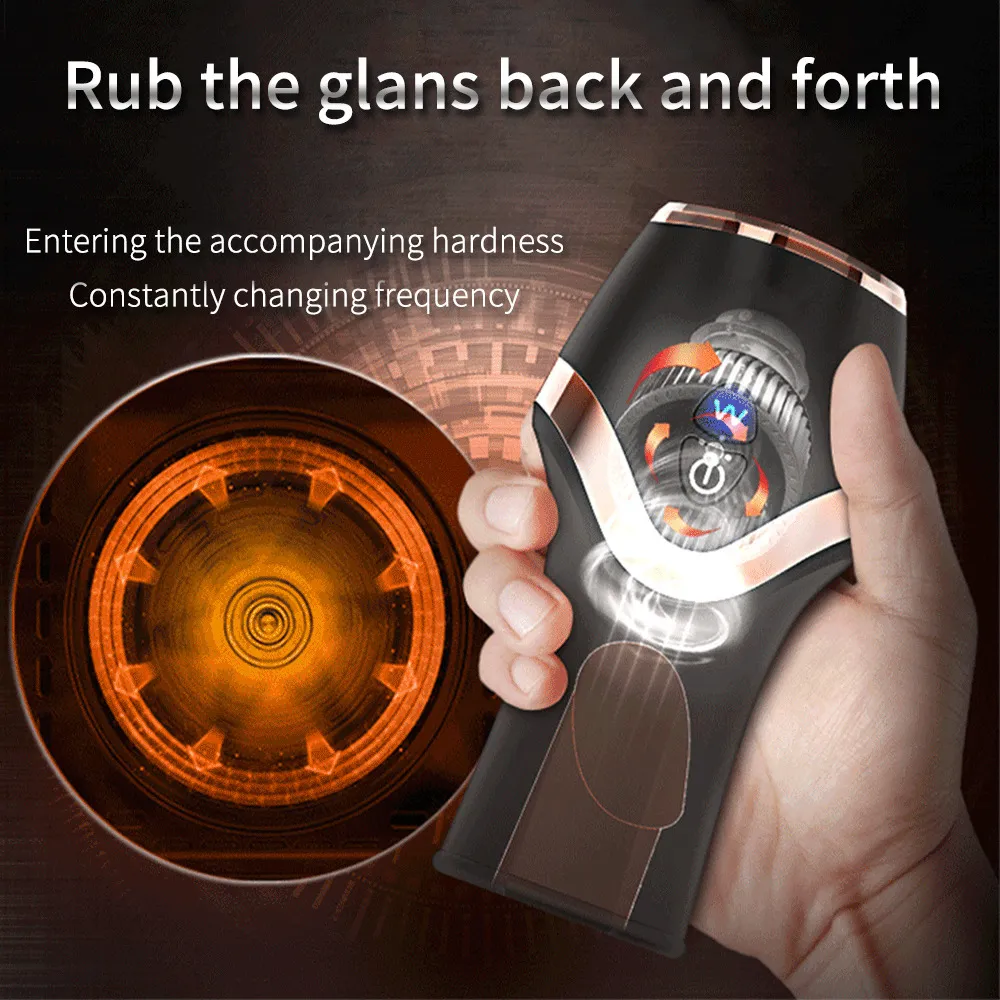 Masturbators 12 Speed Vibration Modes Thrusting Automatic Masturbator With Multiple USB Chargeable Realistic V_voghion.com