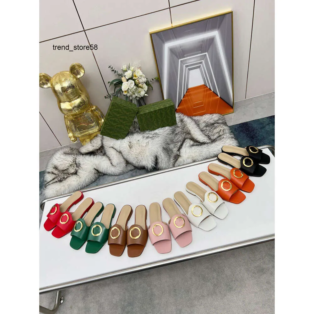 Classic designer slippers, women's sandals, beach latest fashion, leisure, comfortable, dust bag 35-43 PD9K