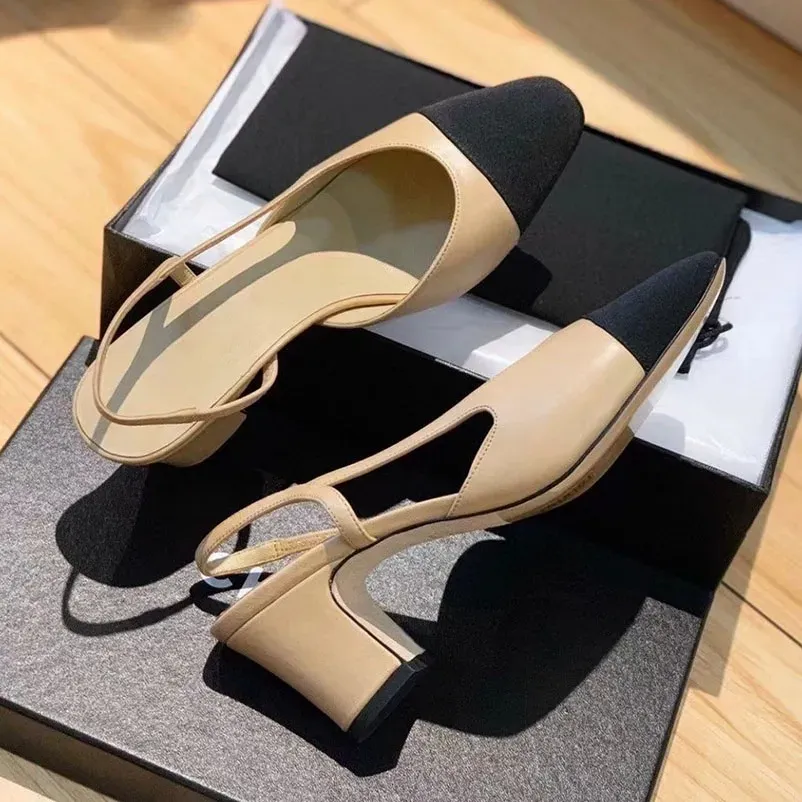 Woman Dress Shoes Girls New Summer Women's Sandals Leather High Heels Spring and Autumn Fashion Pointy High Heels 6.5CM 34-41