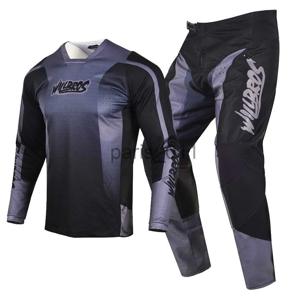 Andere Bekleidung Willbros MX- und Hosen-Set Motocross-Dirt-Bike-Outfit Offroad-Downhill-MTB-DH-Enduro-Rennanzug für Erwachsene x0926