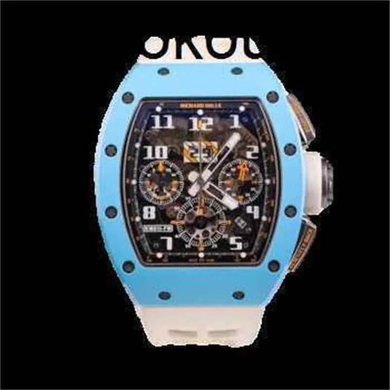 Milles Watch Automatic SuperClone KV Factory 011 LAATSTE EDITIE Editie Pols Koolstofvezel saffier Schip door FedexM7OCZA8TZA8T