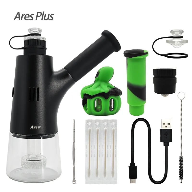 Waxmaid Ares Plus Electric Dab Rig E Rig Vaporizer Hookah For Concentrate 3000mah Battery 90 Days Garanti US Stock