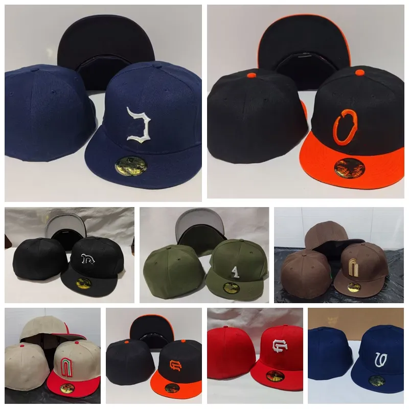 Masowe akcesoria baseballowe pełne zamknięte czapki Summer granatowy liter kość unisex na świeżym powietrzu drużyny kolorów Casual Sport Flat Hats Los Angeles Rozmiar 7-8