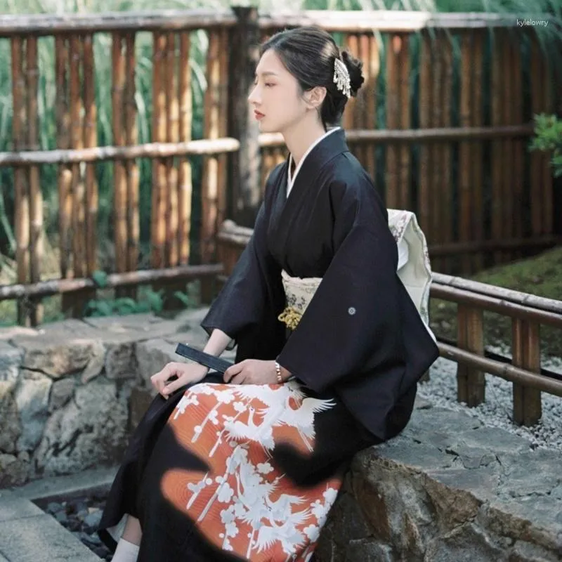 Etnik Giyim Geleneksel Japon Kimonos Kostümü Kimono Cosplay Yukata Kadın Giysileri Kadın Obi Haori 11205