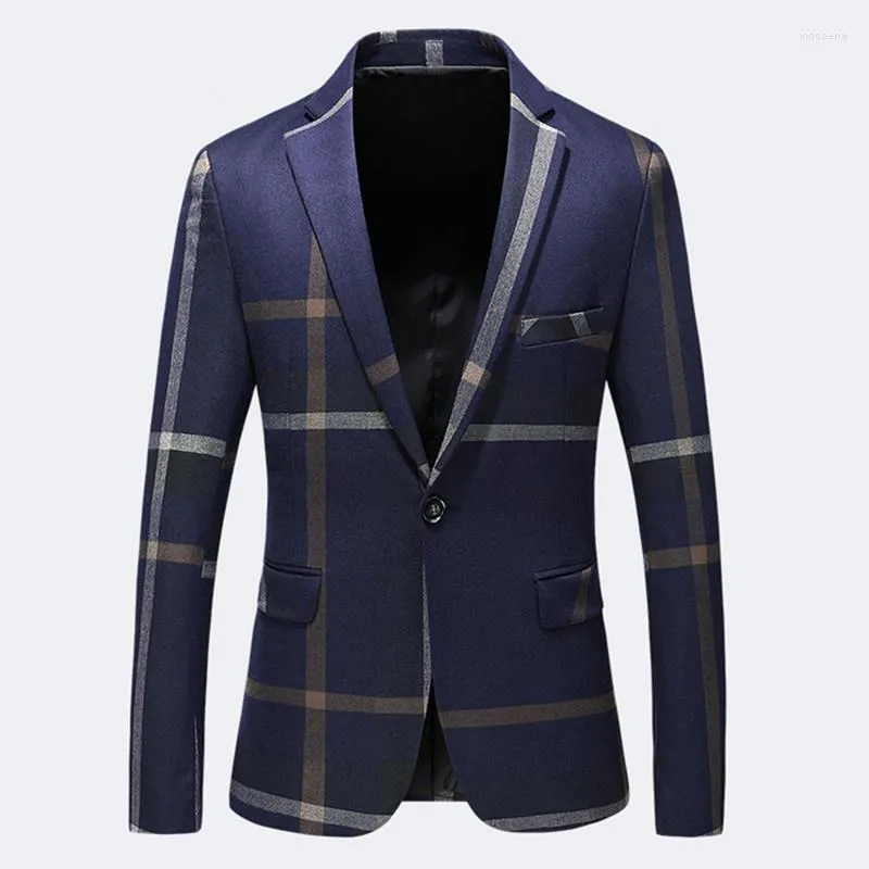 Men's Suits Plus Size 4XL 5XL Top Quality Blazers Men 2024 Brand Clothing Dark Blue Grey Blazer Hommes Slim Fit Casual Elegant Suit Jacket