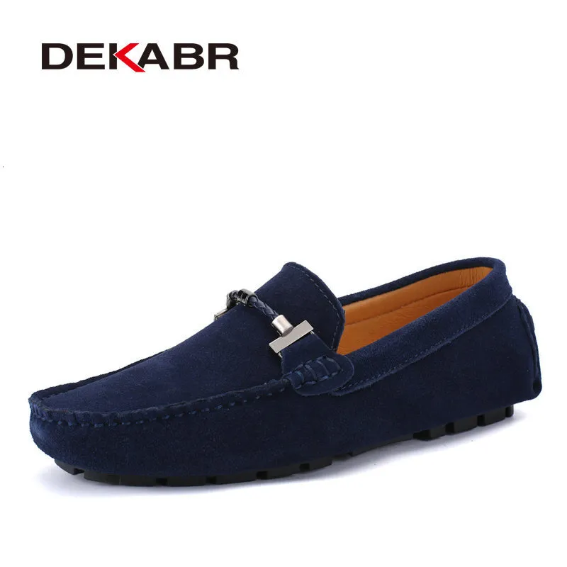 Модельные туфли DEKABR Модные мужские повседневные туфли большого размера 3847 Брендовые летние мокасины для вождения Дышащая оптовая продажа Мужская мягкая обувь для 230925
