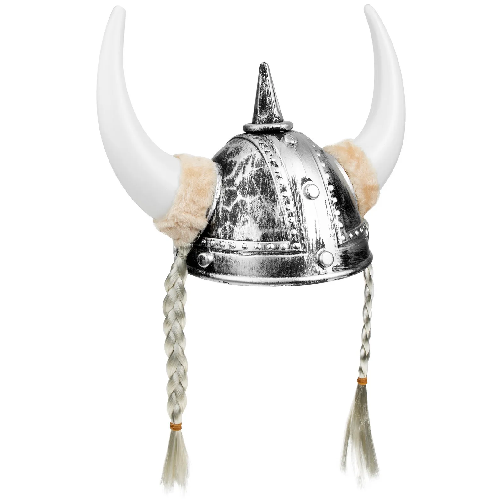 Party Hats Viking Hat Horn Costume Warrior Cosplay Halloween Masquerade Medieval Ox Horns Kids Men Knight Costumes Plastic Headwear Soldier 230926