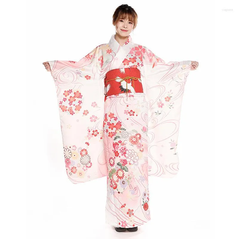 Ethnic Clothing Japan Furisode Japanese Kimono Tradition Correct Wind Adult Etiquette Celebrate Wedding Dress Japon Hanbok