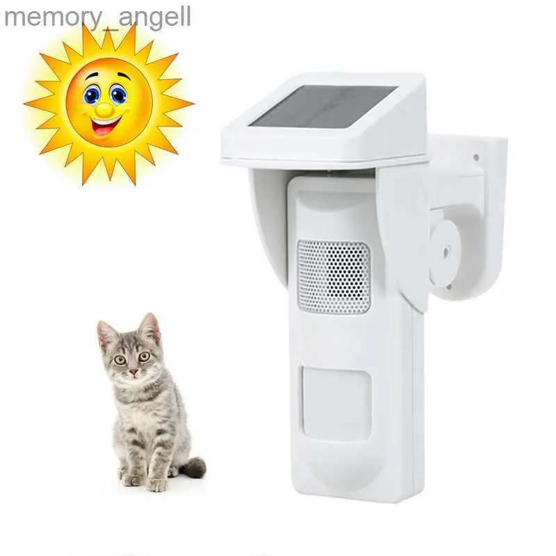 Alarm systems Wireless Outdoor Solar Battery PIR Motion Sensor Siren Alarm System 90dB Pet Immune with 2pcs Remote Controllers Tamper Switch YQ230926